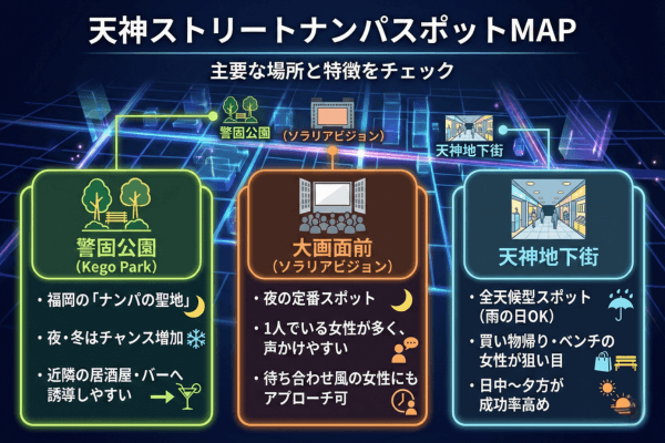 天神の人気ストリートナンパスポット