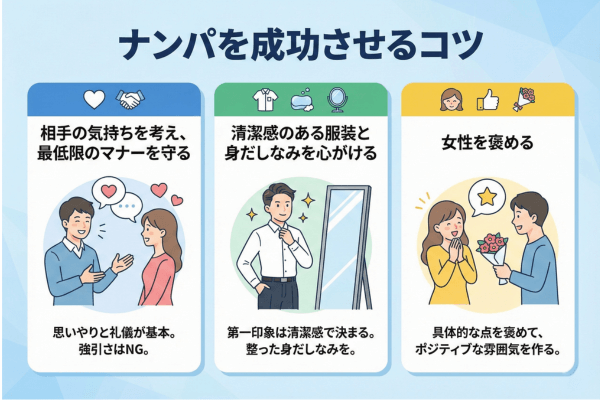 ナンパを成功させるコツ