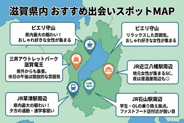 滋賀で出会える！おすすめのナンパスポット5選