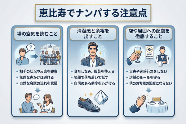恵比寿でナンパする注意点