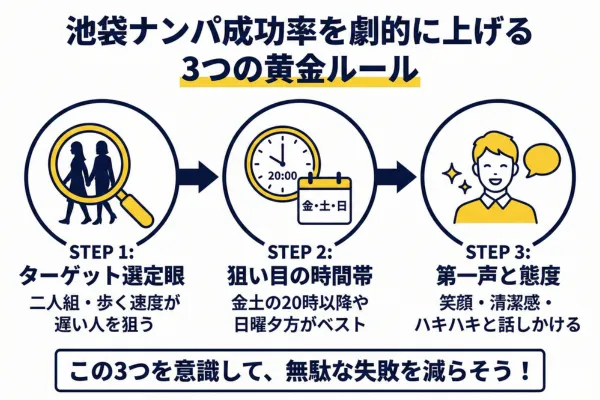 池袋ナンパの成功率を劇的に上げるコツと戦略