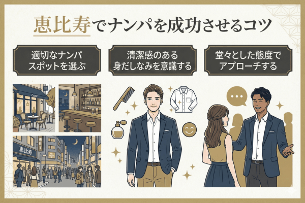 恵比寿でナンパを成功させるコツ