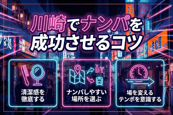 川崎でナンパを成功させるコツ