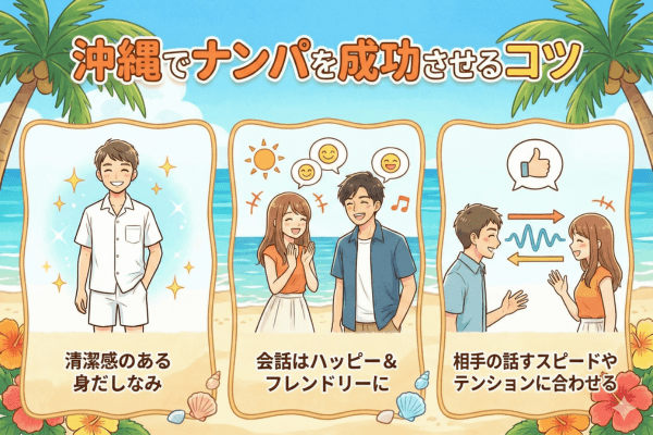 沖縄でナンパを成功させるコツ