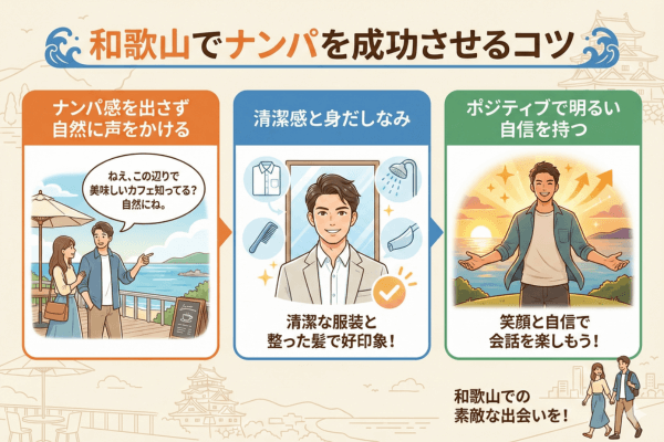 和歌山でナンパを成功させるコツ